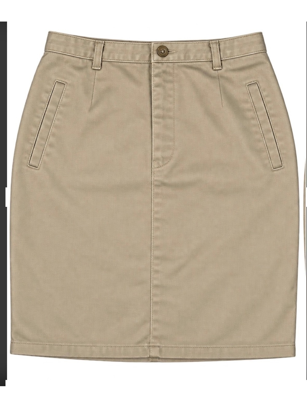 GAP Women’s Khaki Beige Cotton Pencil Skirt Size 6 Knee Length Casual Classic